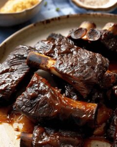 Savory Short Ribs In Sweet Bbq Sauce Tender And Flavorful Slow-Cooked Beef Ribs Recipe