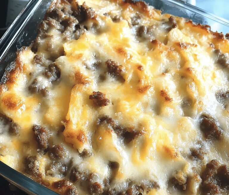 Hearty Sausage Hashbrown Breakfast Casserole Recipe