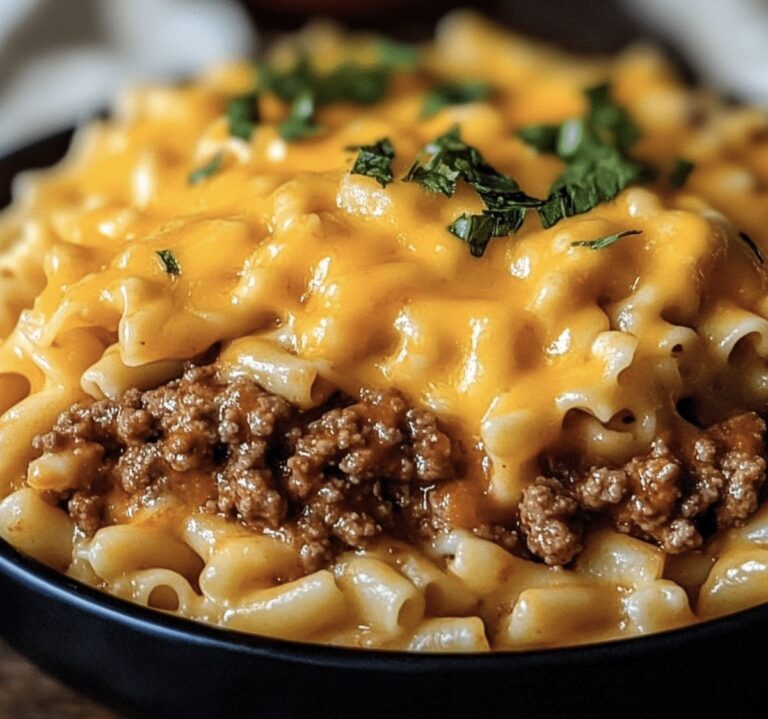 Indulgent Sloppy Cheeseburger Pasta Recipe