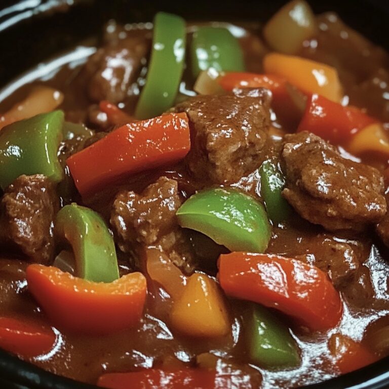 Tender Crock Pot Pepper Steak Recipe