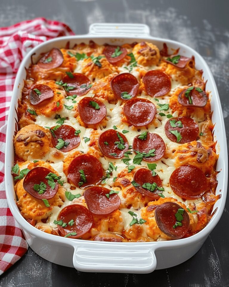 Bubble Up Biscuit Pizza Casserole Recipe