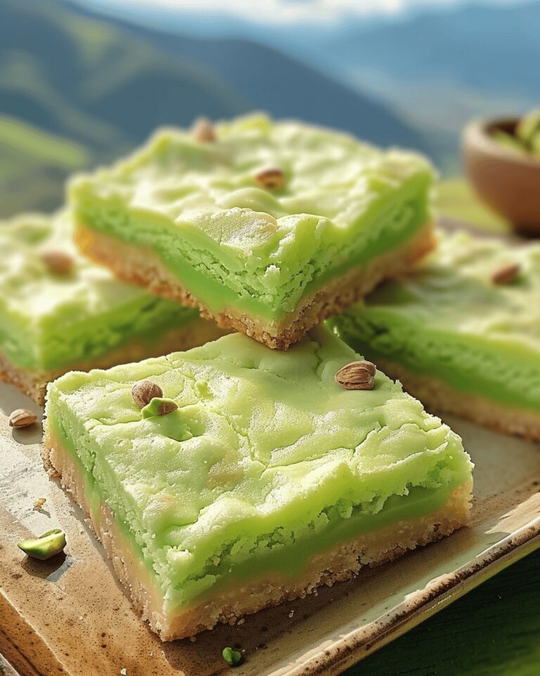 Pistachio Delight Cookie Bars Recipe