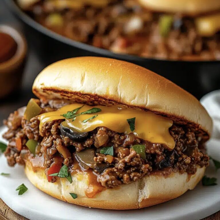 Cheesy Philly Cheesesteak Sloppy Joes Recipe