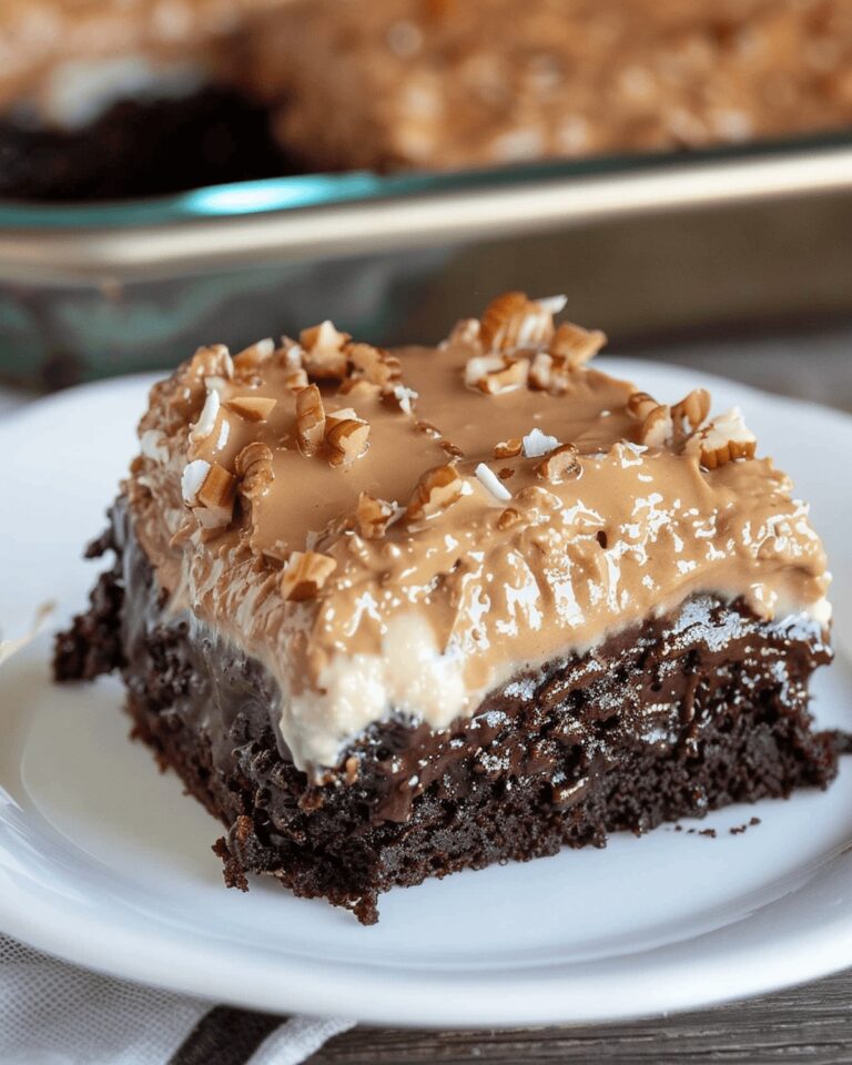 Decadent Chocolate Coconut Poke Cake Recipe