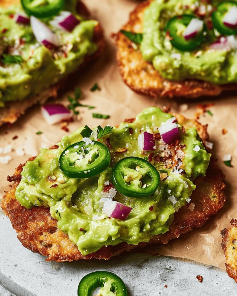 Spicy Smashed Avocado Hash Brown Toasts Recipe