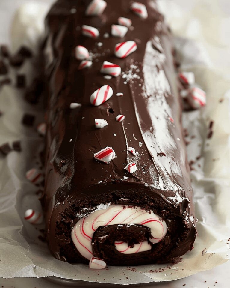 Peppermint Chocolate Dream Roll Cake Recipe