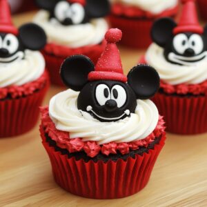 Magical Mickey Mouse Christmas Cupcakes Recipe