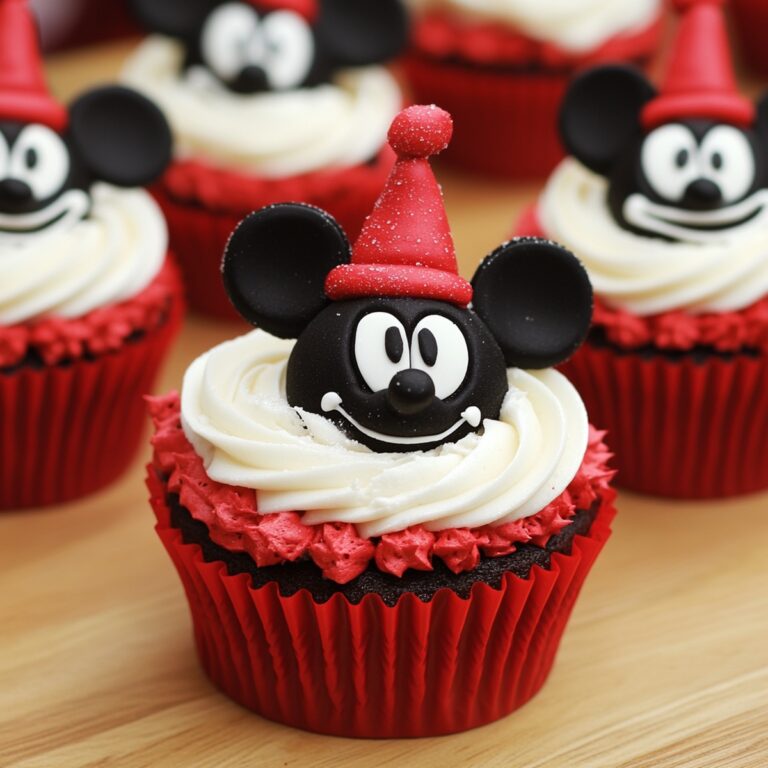 Magical Mickey Mouse Christmas Cupcakes Recipe