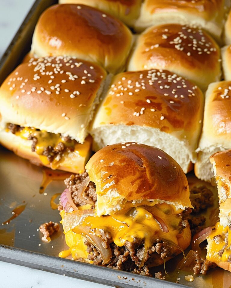 Cheesy Beefy Sliders Recipe