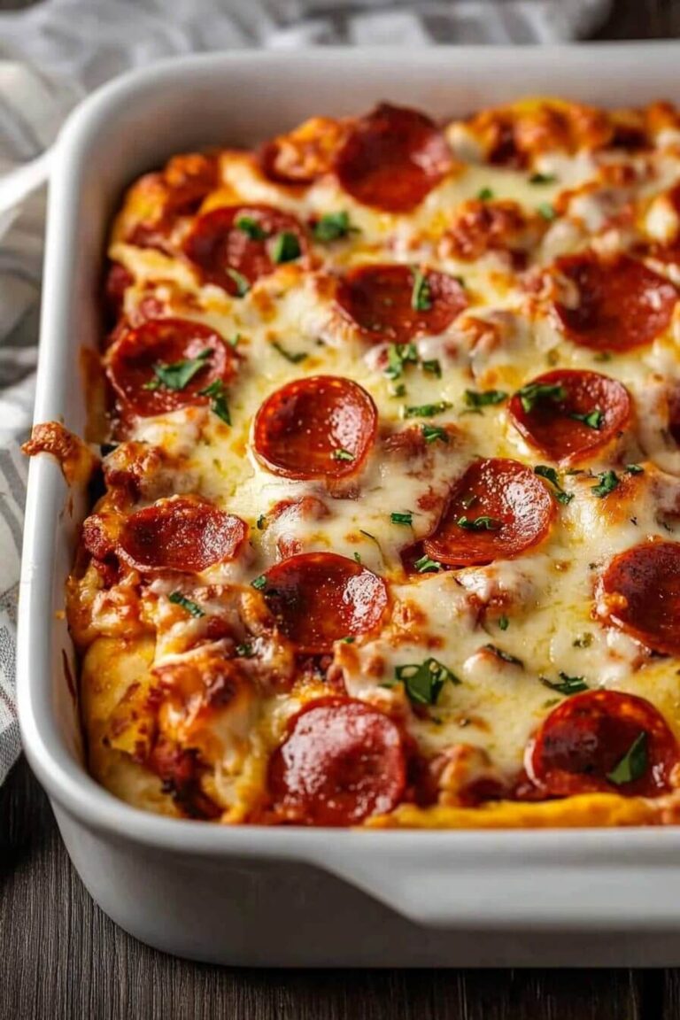 Pizza Casserole Pie Recipe