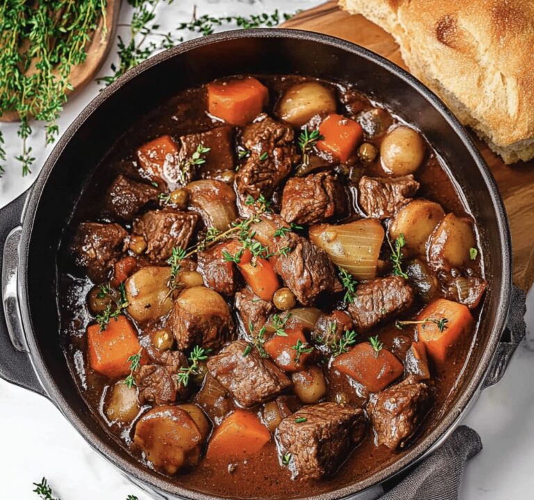Rich Beef Bourguignon Recipe