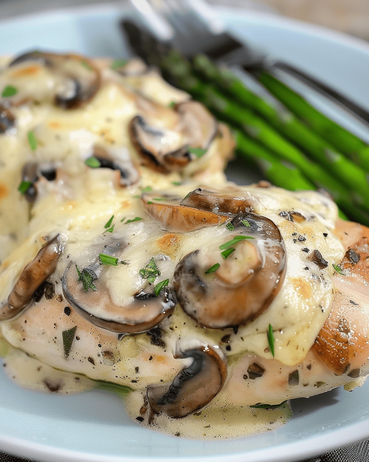 Gouda & Mushroom Stuffed Chicken Recipe