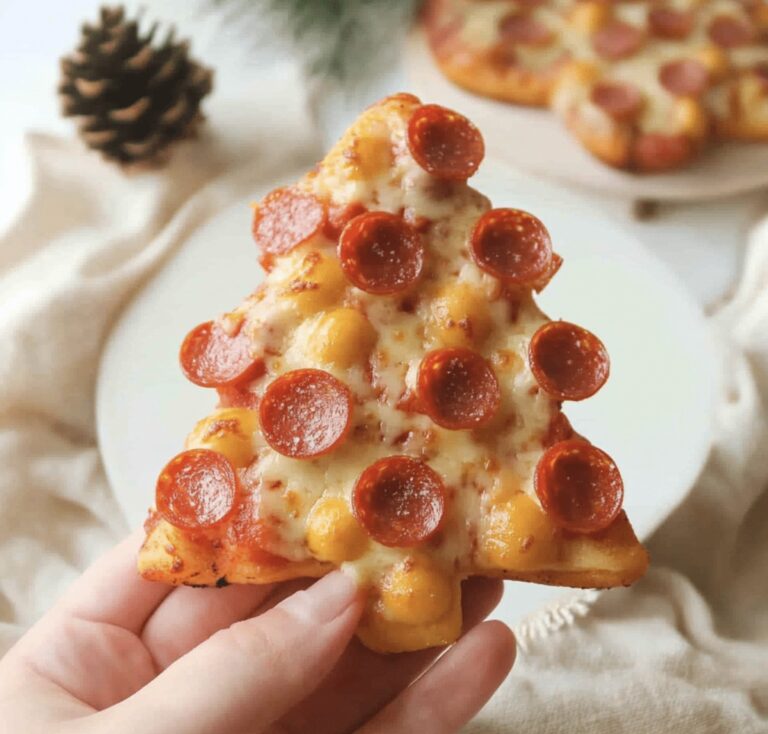Festive Christmas Tree Pizza Recipe