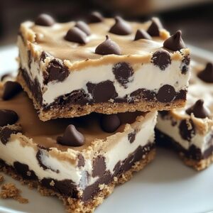 Nostalgic Chocolate Chip Cookie Dough Bars Recipe