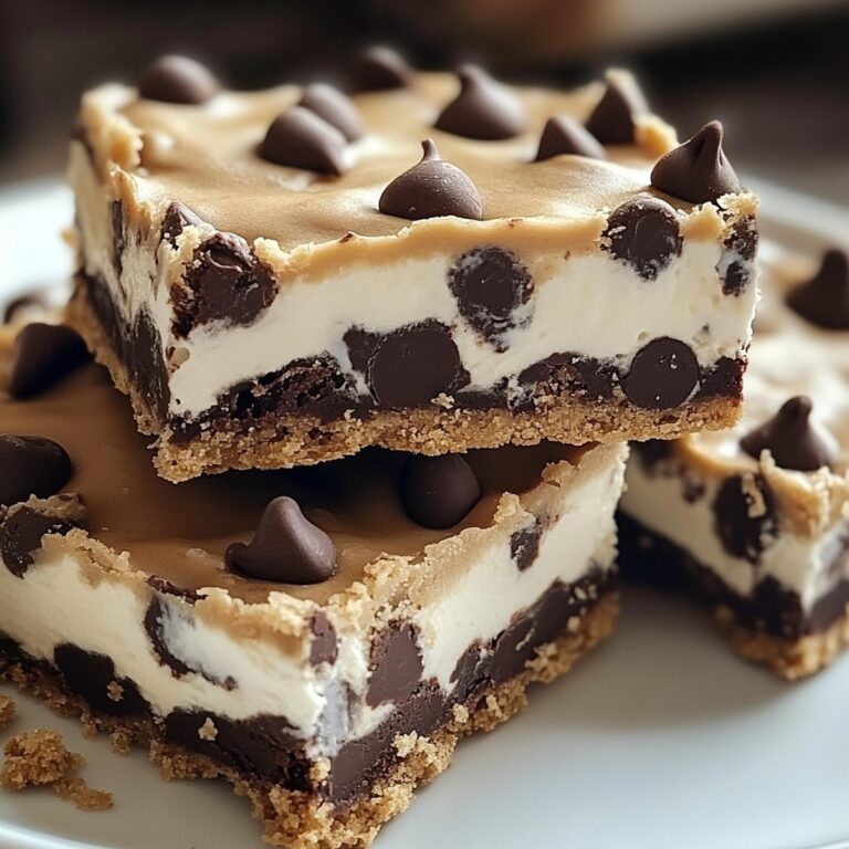Nostalgic Chocolate Chip Cookie Dough Bars Recipe