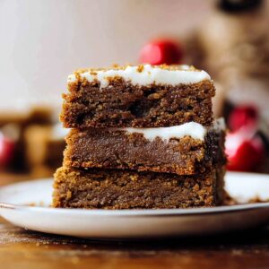 Festive Gingerbread Cookie Bars Recipe