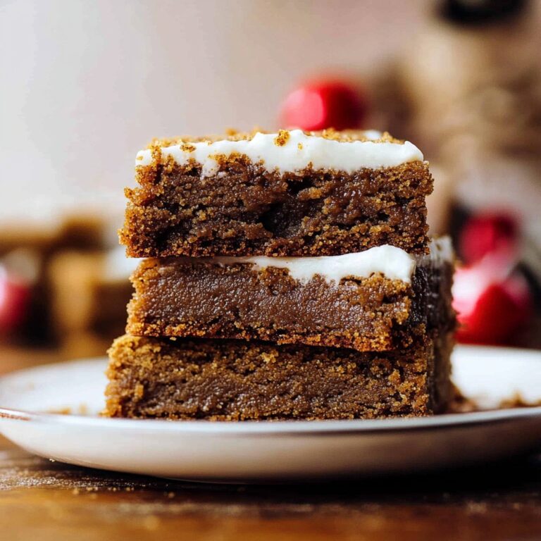 Festive Gingerbread Cookie Bars Recipe