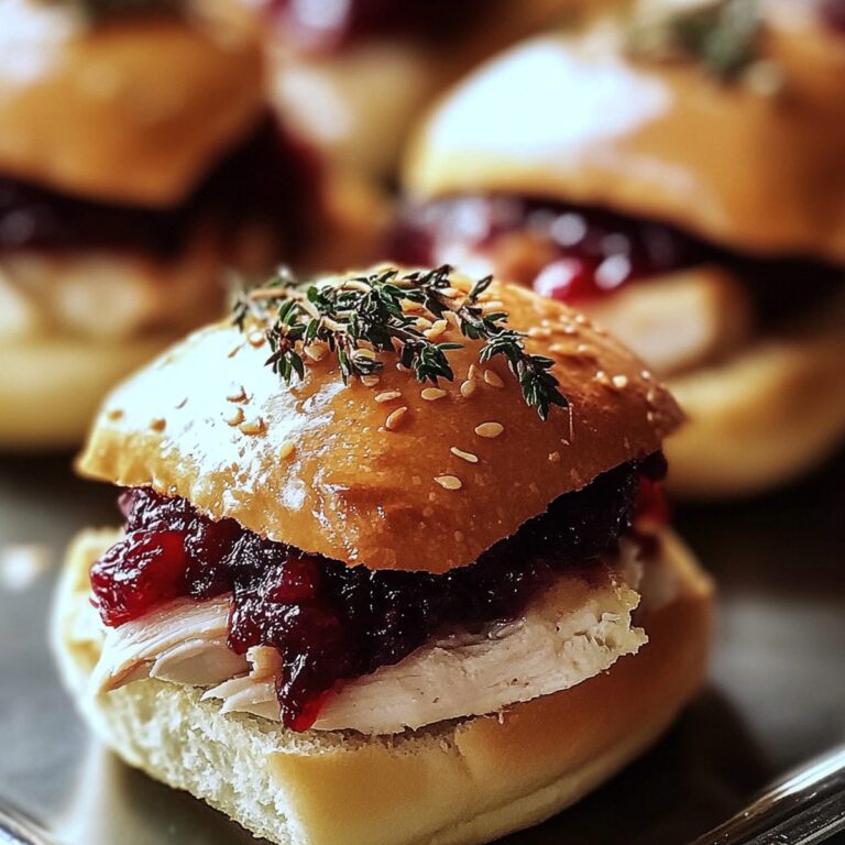 Baked Cranberry Turkey Sliders Recipe
