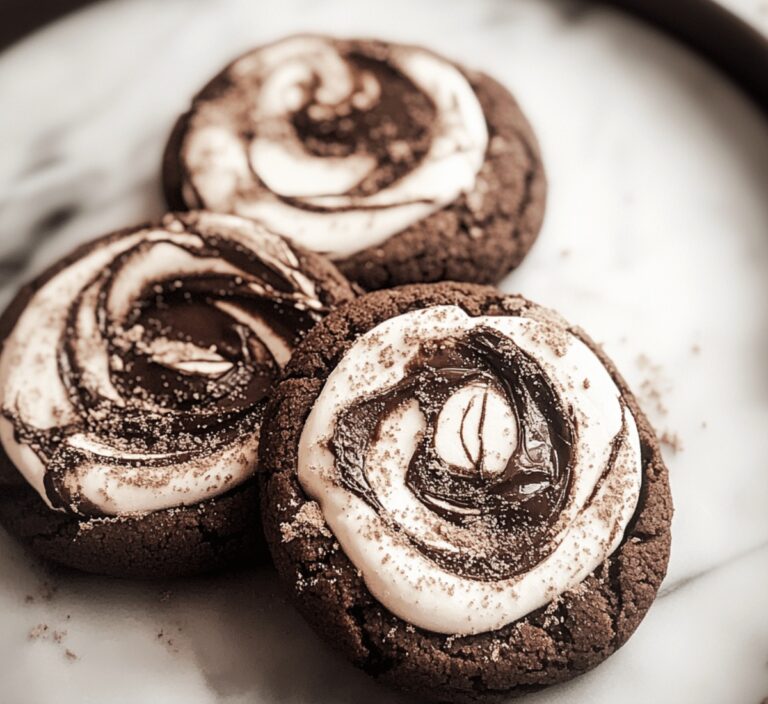 Gooey Chocolate Marshmallow Swirl Cookies Recipe