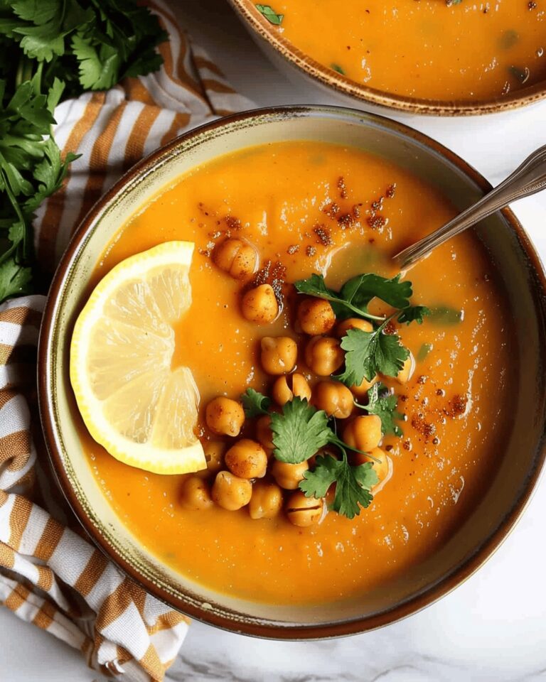 Moroccan Sweet Potato Soup with Chickpeas Recipe