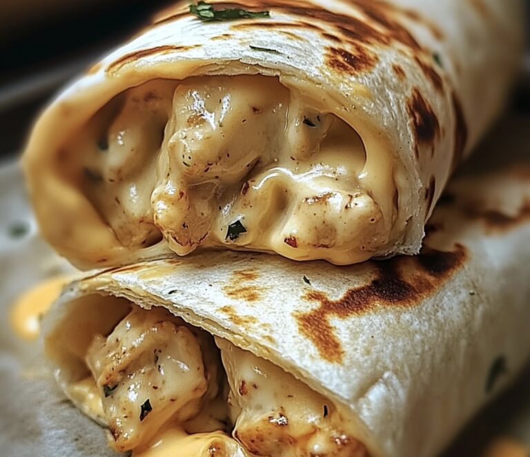 Crispy Garlic Chicken Wraps Recipe