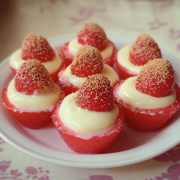 Luscious Cheesecake Deviled Strawberries Recipe