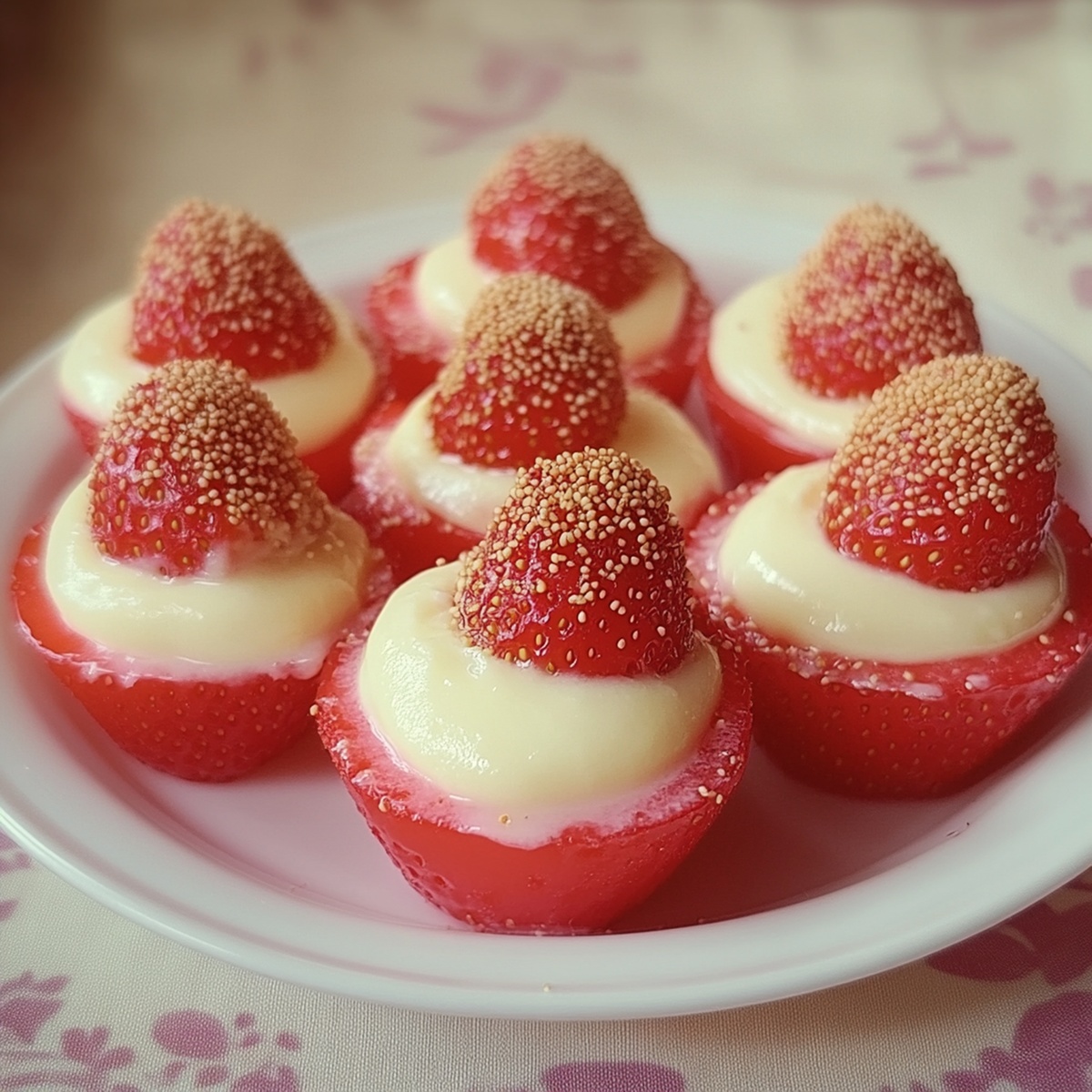 Luscious Cheesecake Deviled Strawberries Recipe