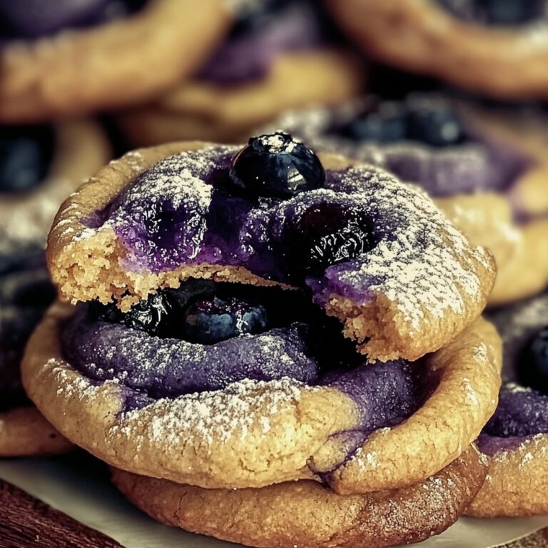 Soft Blueberry Jammy Cookies Recipe