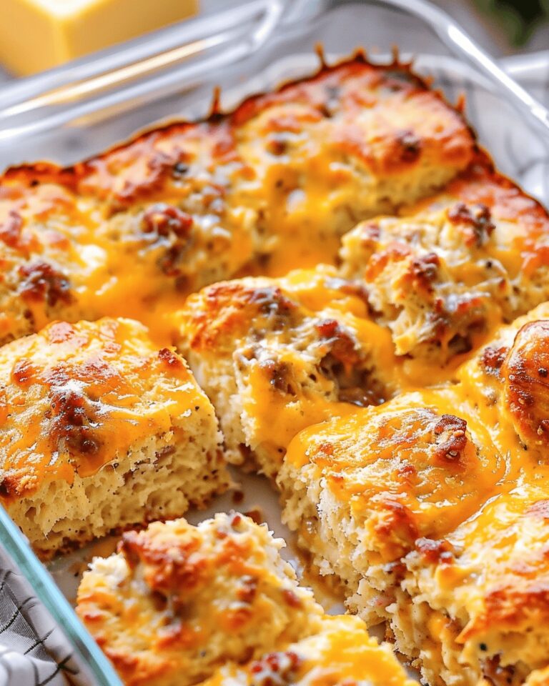 Cheesy Sausage Swim Biscuits Recipe