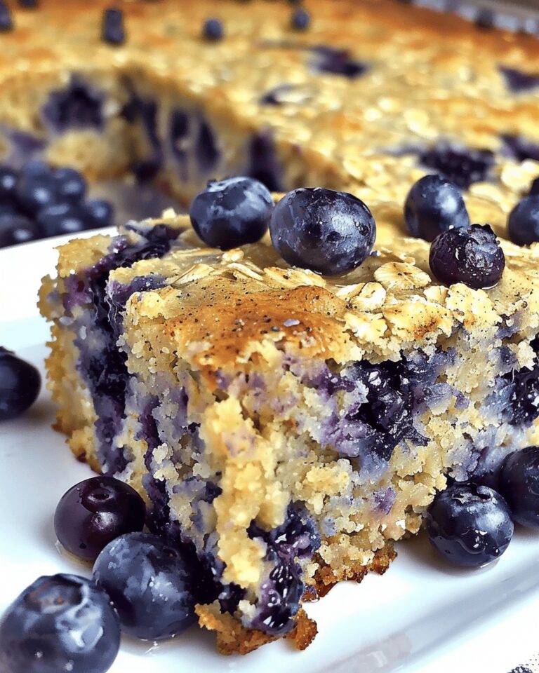 Yogurt Oat Blueberry Breakfast Cake Recipe