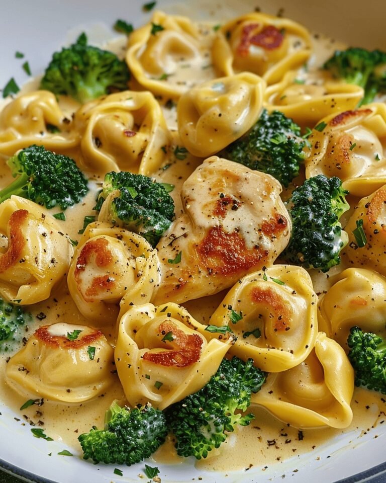 Creamy Chicken & Broccoli Tortellini Delight Recipe