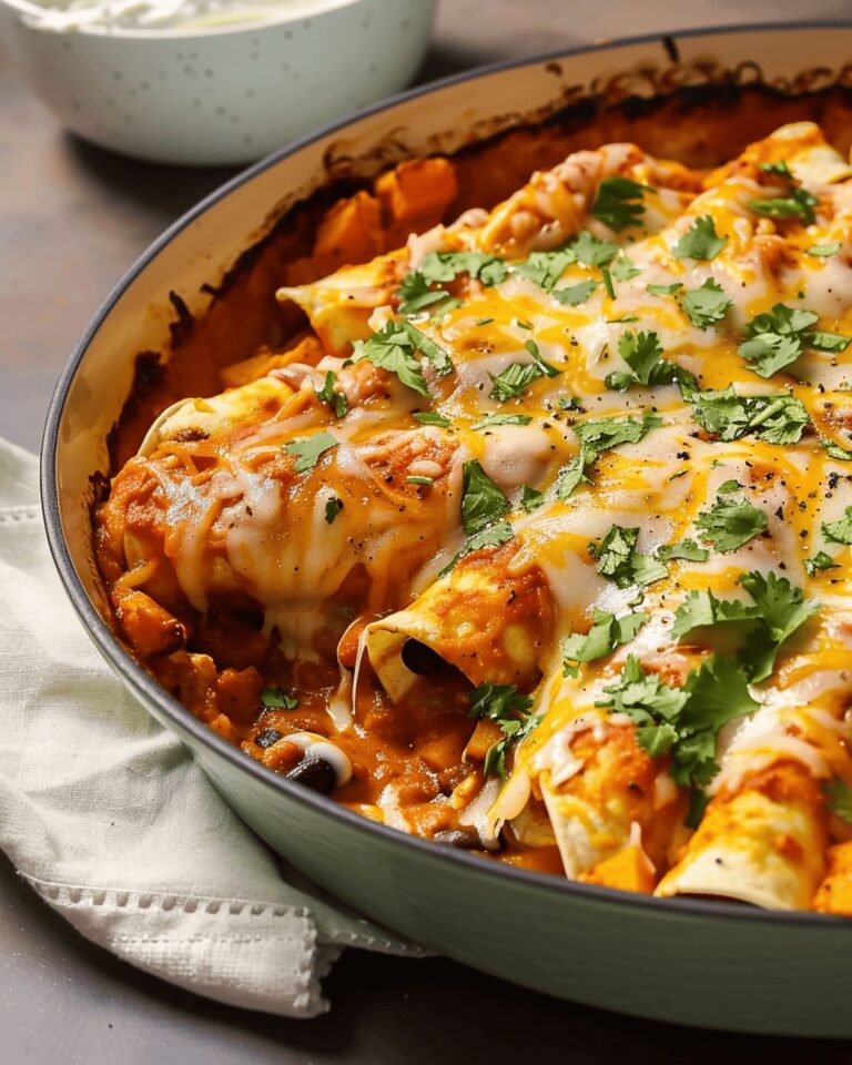 Butternut Squash & Black Bean Enchilada Bake Recipe