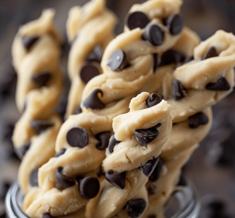 Gooey Chocolate Chip Cookie Dough Twists Recipe