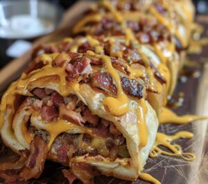 Mouthwatering Garlic Butter Bacon Cheeseburger Rollups Recipe