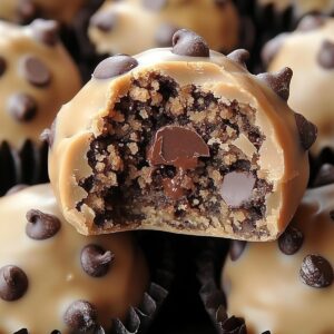 Sinful Chocolate Chip Cookie Dough Truffles Recipe