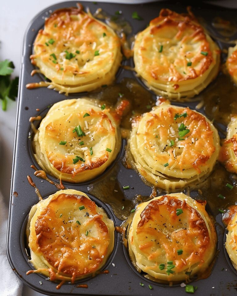Cheesy Potato Stack Bites Recipe