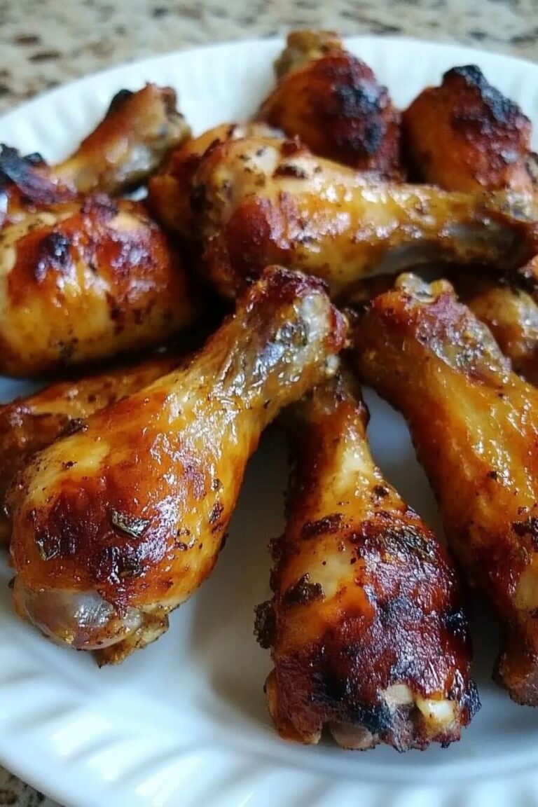 Caramelized Baked Chicken Legs Or Wings Recipe