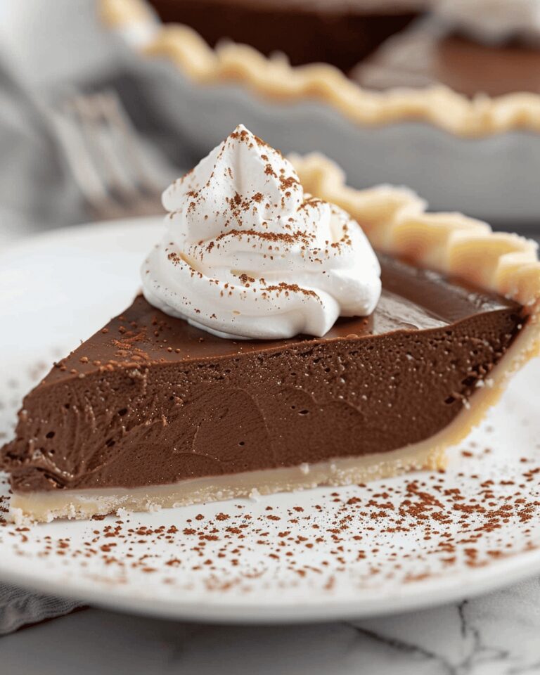 Decadent Cocoa Custard Pie Recipe