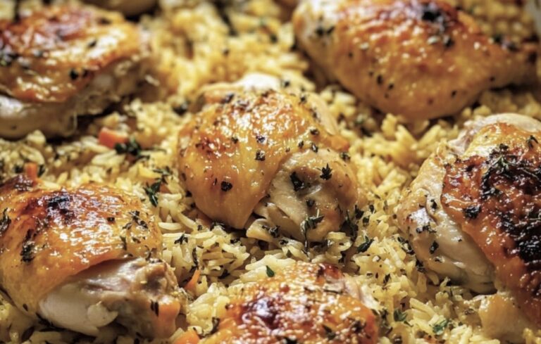 Crispy Oven Baked Chicken And Rice Recipe