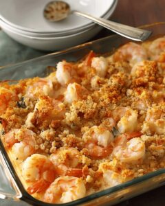 Baked Shrimp Delight With Crunchy Crust Recipe