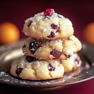Tender Orange Cranberry Ricotta Cookies Recipe