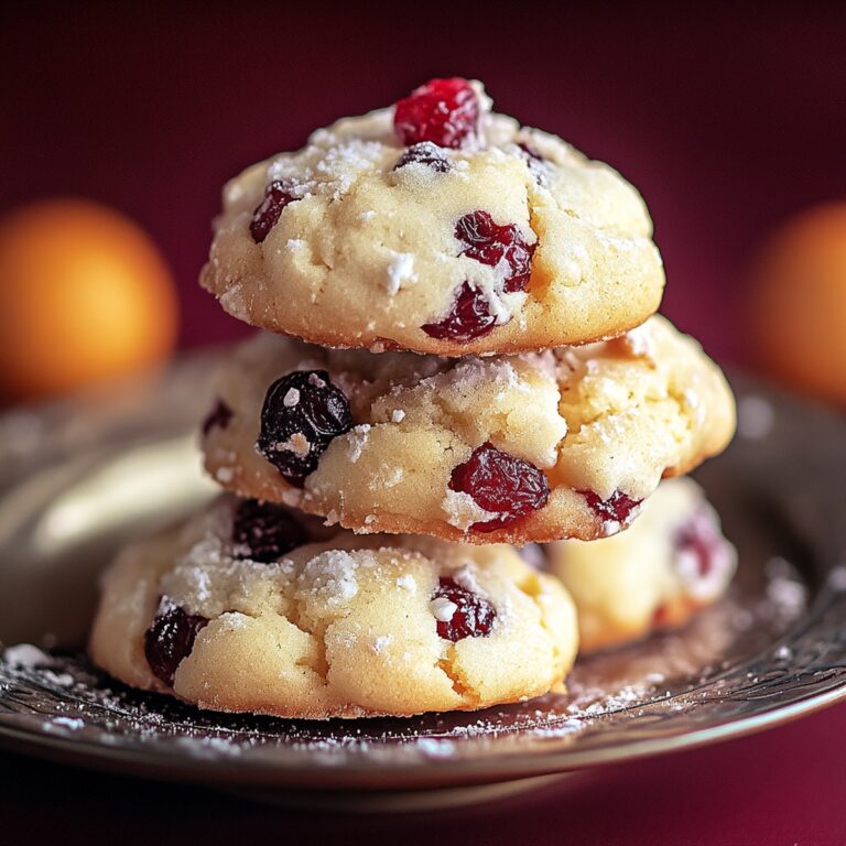 Tender Orange Cranberry Ricotta Cookies Recipe