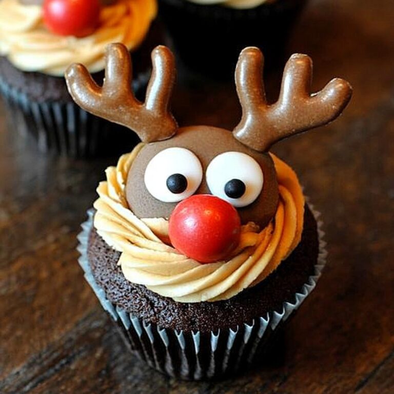 Festive Rudolph The Reindeer Cupcakes Recipe