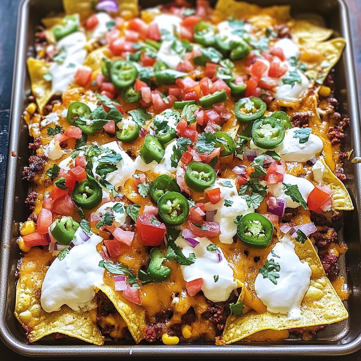 Sizzling Sheet Pan Nachos Recipe