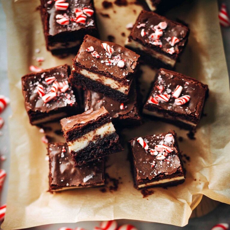 Festive Peppermint Brownies Recipe
