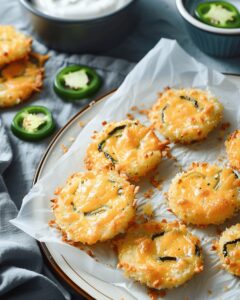 Jalapeno Cheese Rounds With Spicy Yogurt Dip Recipe