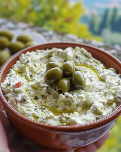 Green Olive And Feta Cheese Spread Recipe