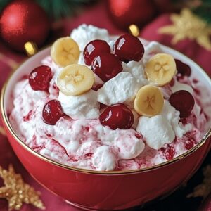 Festive Christmas Cherry Fluff Recipe