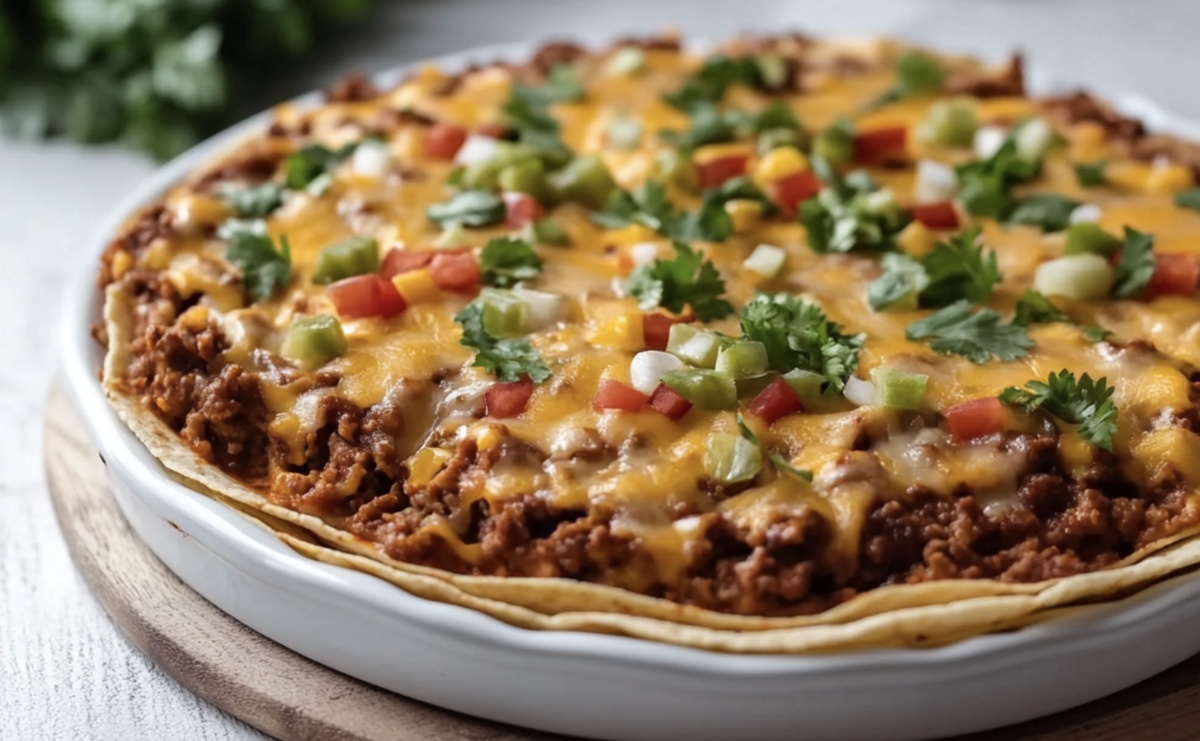 Mouthwatering Taco Casserole With Tortillas Recipe