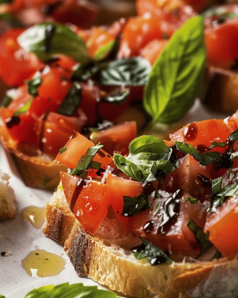 Vibrant Tomato Basil Bruschetta Recipe